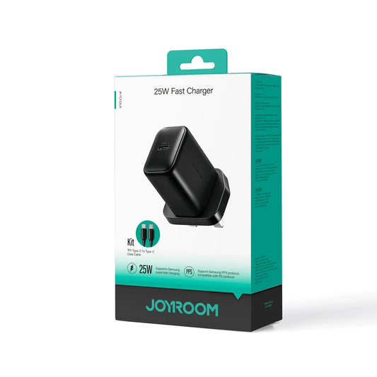 Joyroom 25W Fast USB‑C Charger with 1m Cable Black