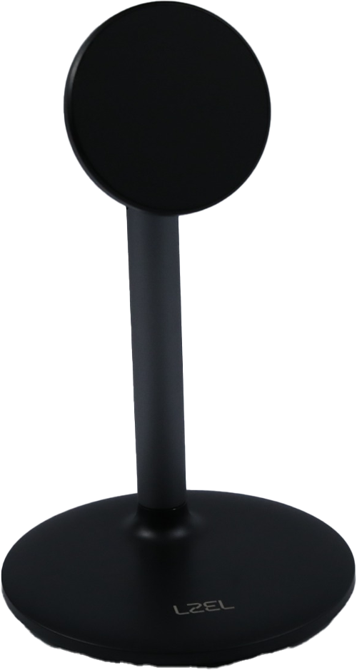 LZEL MagFusion Shield Magnetic Desktop Phone Stand Adjustable Black