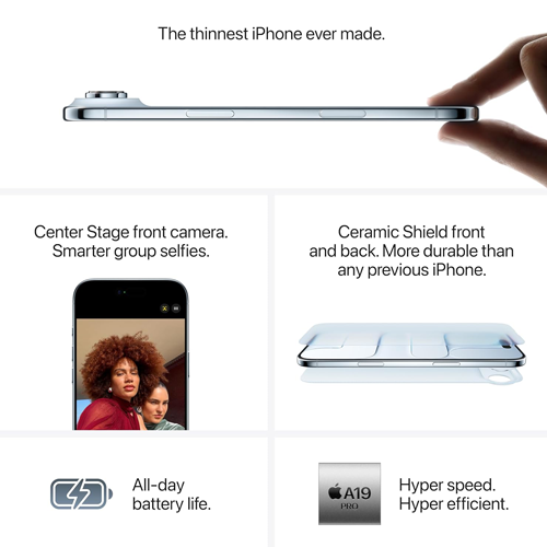 آبل iPhone Air 1 تيرابايت لون أسود نسخة الشرق الأوسط