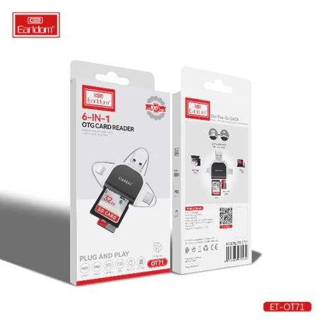 Earldom Versatile OTG Card Reader with Multi-Format Support