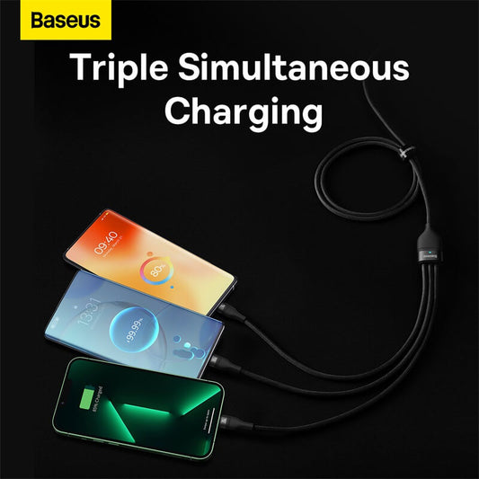 Baseus Flash Series II 3-in-1 Fast Charging Cable 100W