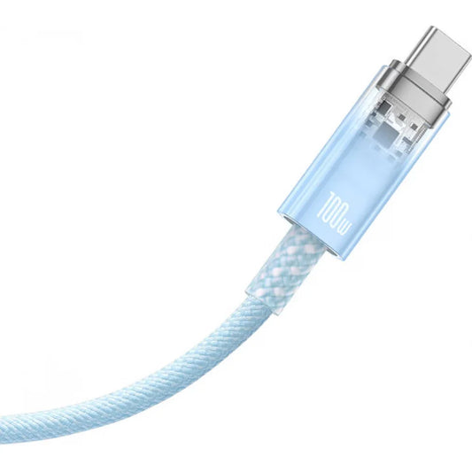 Baseus Flash USB‑C Quick Charge Cable 6A 1m Blue