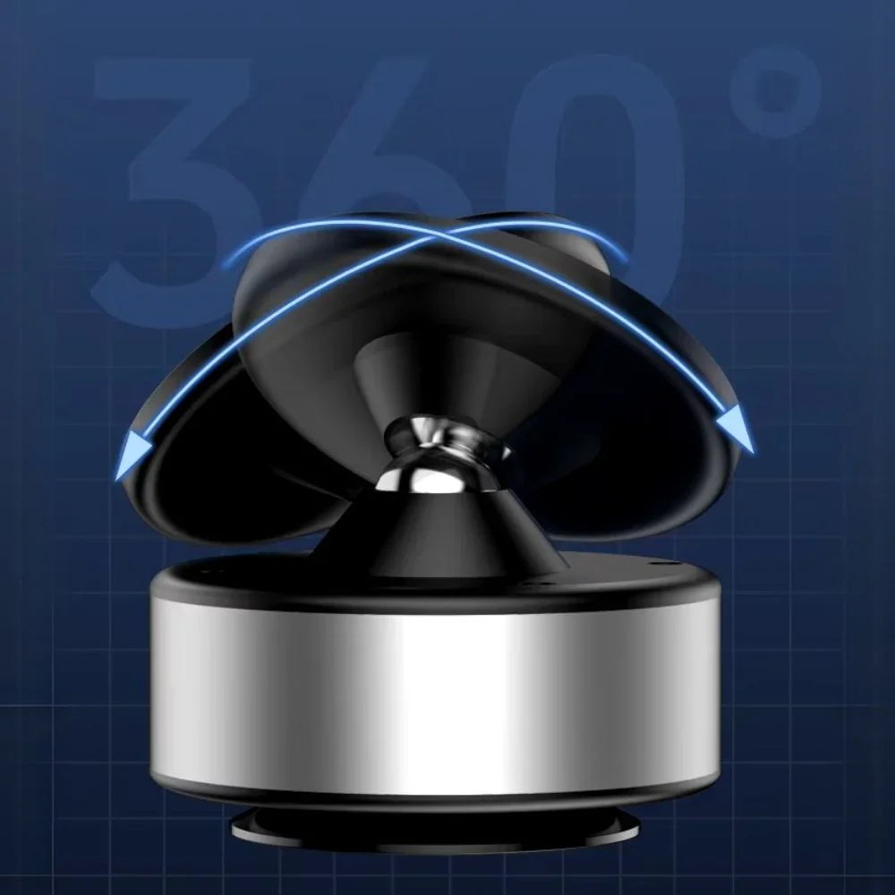 Silver 360° Rotating Magnetic Vacuum Car Phone Holder