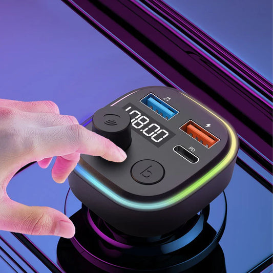 Earldom FM Transmitter ET-M84 Bluetooth Car Charger with Fast Charging