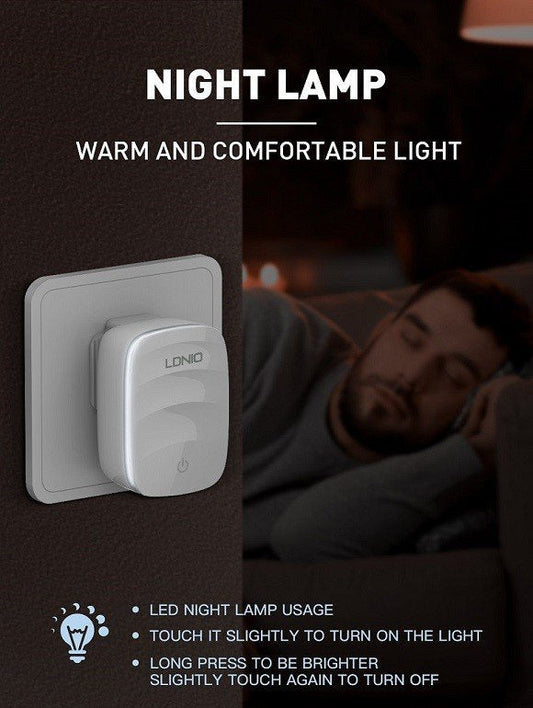 LDNIO 20W LED Lamp Fast Charger with Dual USB Ports