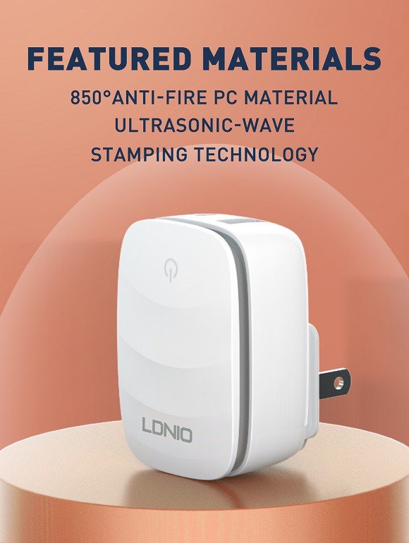 LDNIO 20W LED Lamp Fast Charger with Dual USB Ports