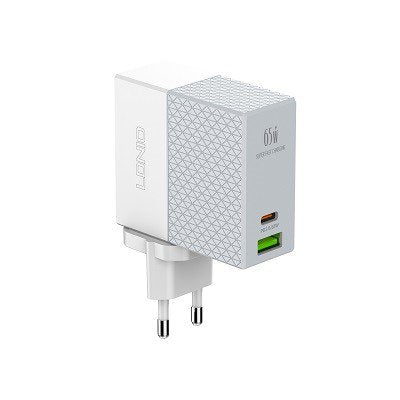 65W Ultra-Fast USB-C & USB-A Wall Charger – LDNIO