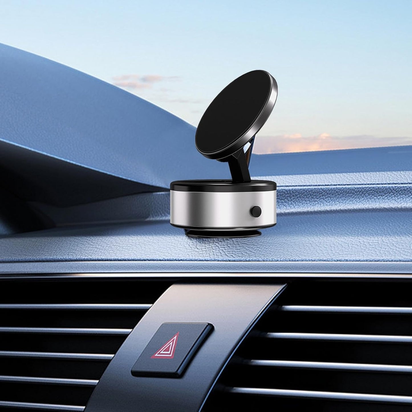 Magnetic Smart Vacuum Suction Phone Holder for Car Dashboard