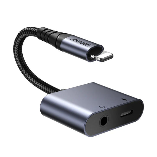 Joyroom Audio-Transfer 2-in-1 Lightning to 3.5mm Charging Adapter