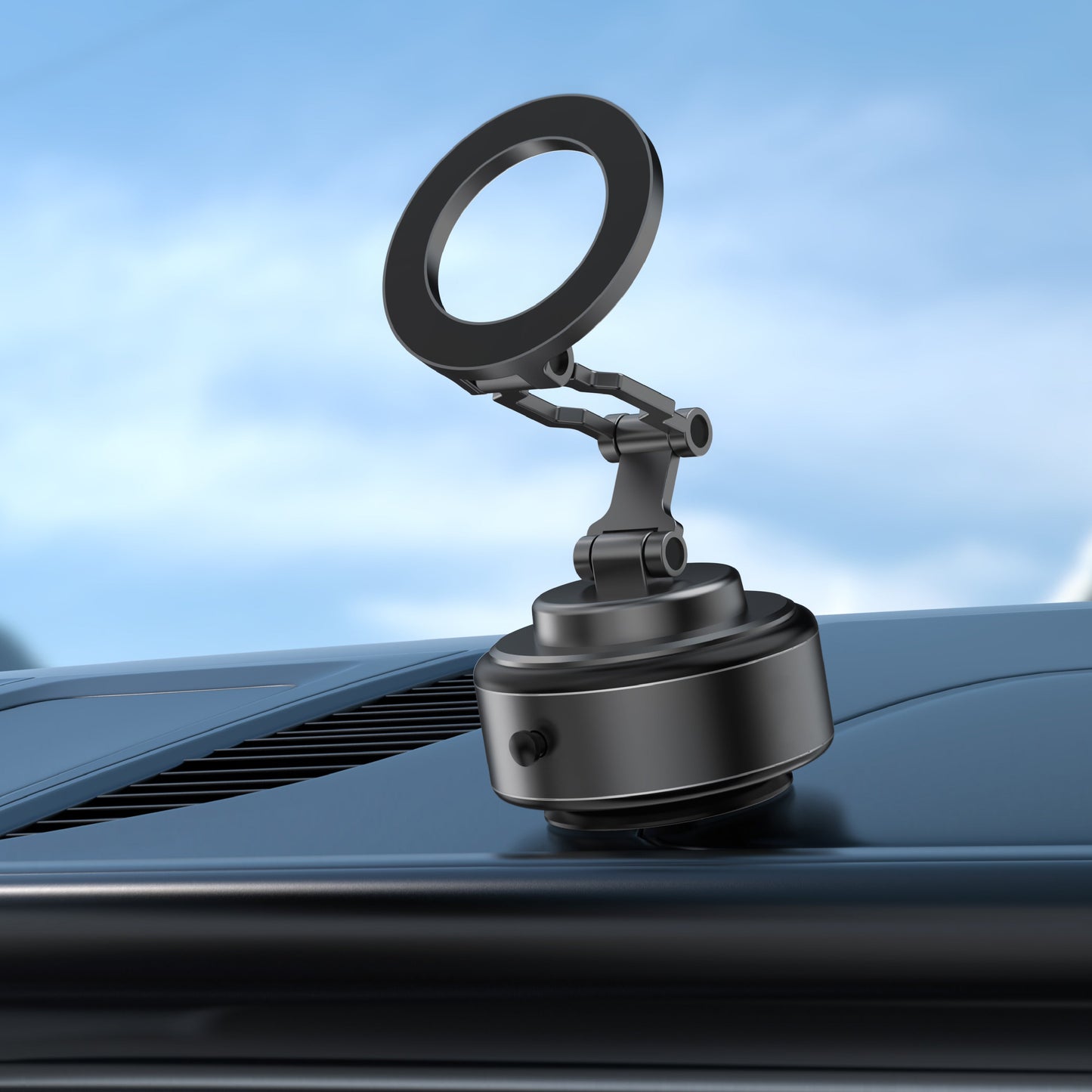 Asli Global Supravox X1 360° Vacuum Suction Phone Mount – Black
