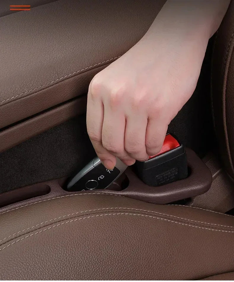 Black EVA Car Seat Gap Filler – Leak‑Proof Universal Fit
