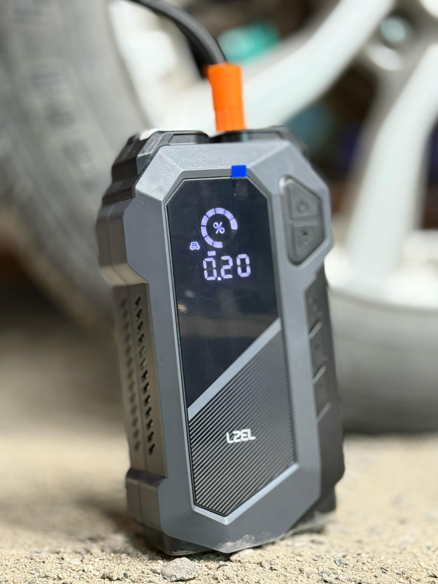 LZEL EnergizeIgnite X 12,000mAh Car Jump Starter & Compressor