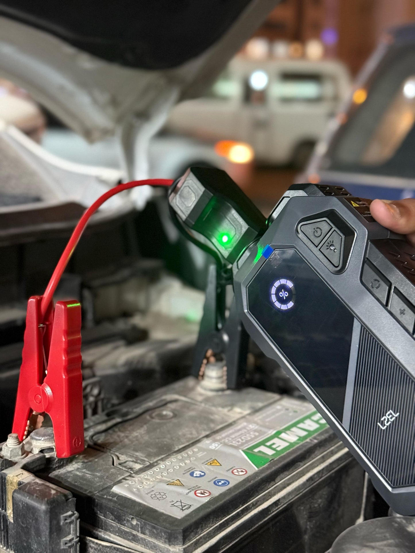 LZEL EnergizeIgnite X 12,000mAh Car Jump Starter & Compressor