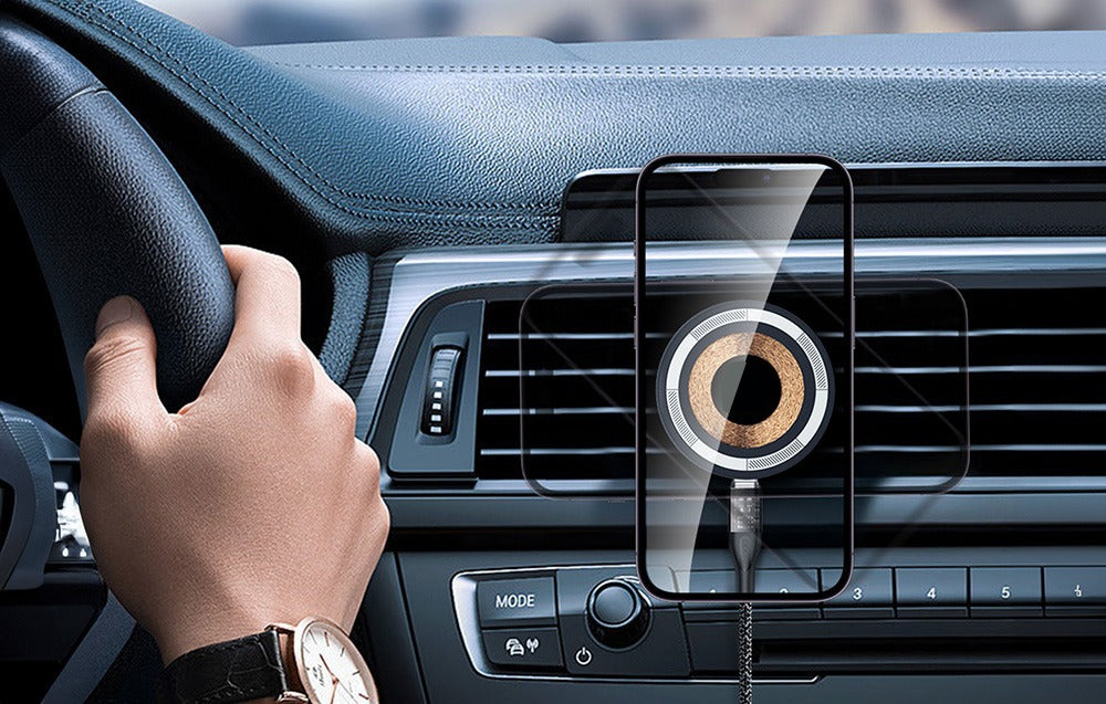 Asli Global 15W MagSafe Wireless Car Holder with Ring