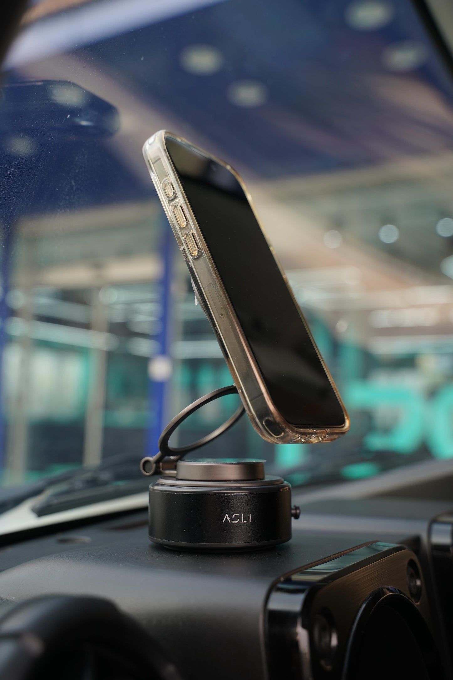 Asli Global Supravox X2 Vacuum Suction Cup Phone Mount 360 Adjustable Black