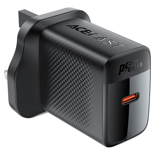 Acefast A103 GaN 30W USB‑C Wall Charger with UK Plug