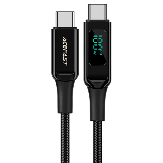 AceFast C6-03 2m USB‑C 100W Braided Cable with LED Display