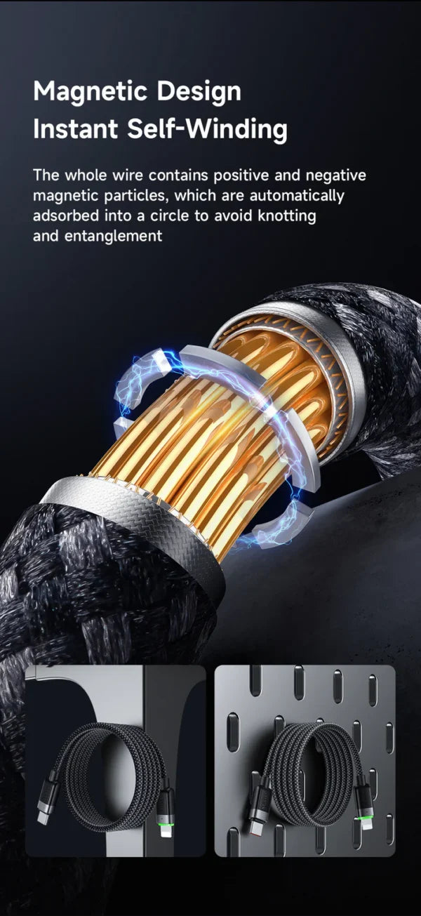 Mcdodo CA-2010 1.2m Braided Lightning to Type‑C Fast Charging Cable