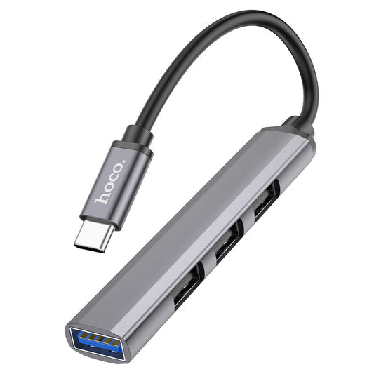 Hoco HB26 4‑in‑1 USB‑C Hub with USB‑3.0 and USB‑2.0 Ports