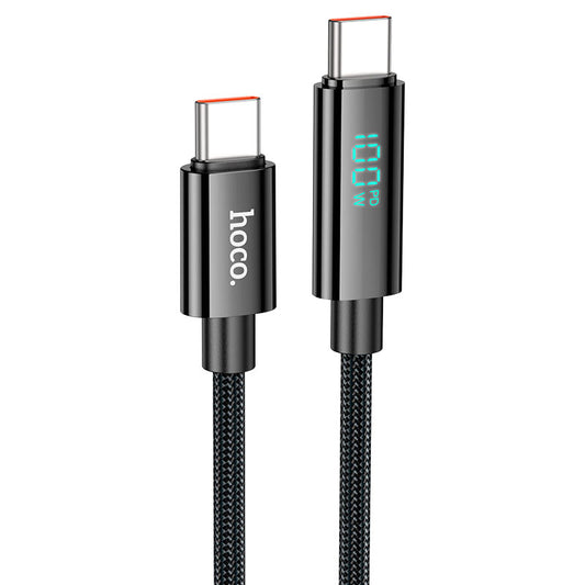 Hoco U125 100W USB‑C to USB‑C Cable with LED Display