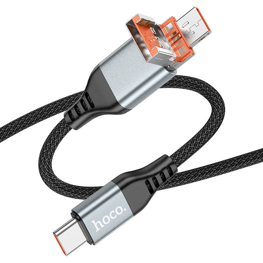 U128 Viking 2-in-1 1.2m USB‑C to USB‑C Fast Charging Cable