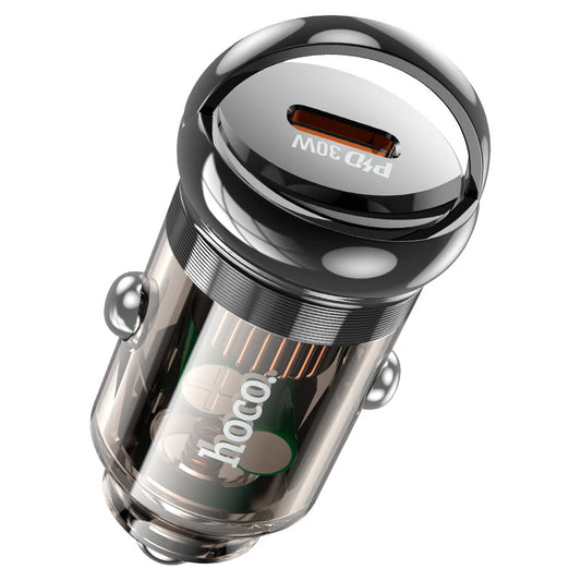 Hoco Z53 Sight 30W PD Single-Port Car Charger Black