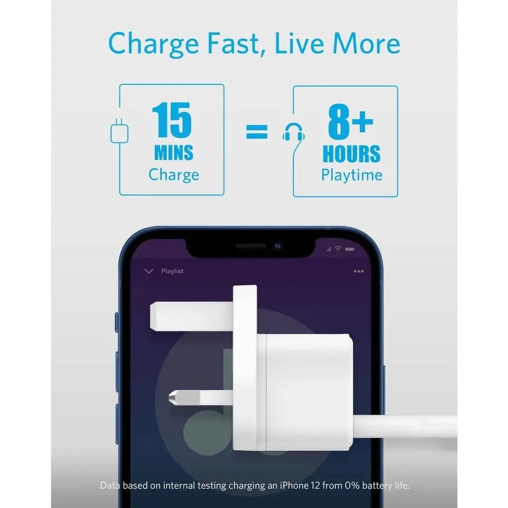 Anker PowerPort III USB-C Wall Charger: Fast 20W Power Delivery for iPhone