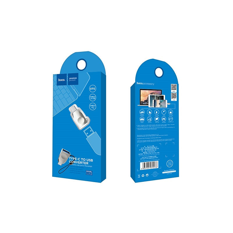 Hoco UA9 USB‑C to USB‑A OTG Adapter – Fast 5Gbps Transfer