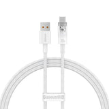 Baseus Flash USB‑C Quick Charge Cable 6A 1m White High‑Power
