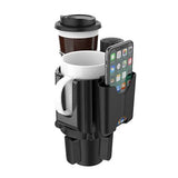 360° Adjustable Car Cup Holder Expander with Phone Coaster
