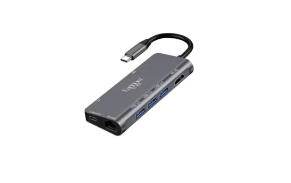 Earldom W21 Multifunctional USB‑C Hub with HDMI, Ethernet, SD
