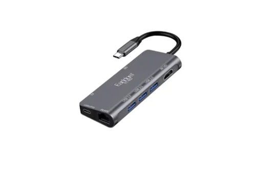 Earldom W21 USB‑C Multifunction Hub with HDMI, Ethernet, SD Card