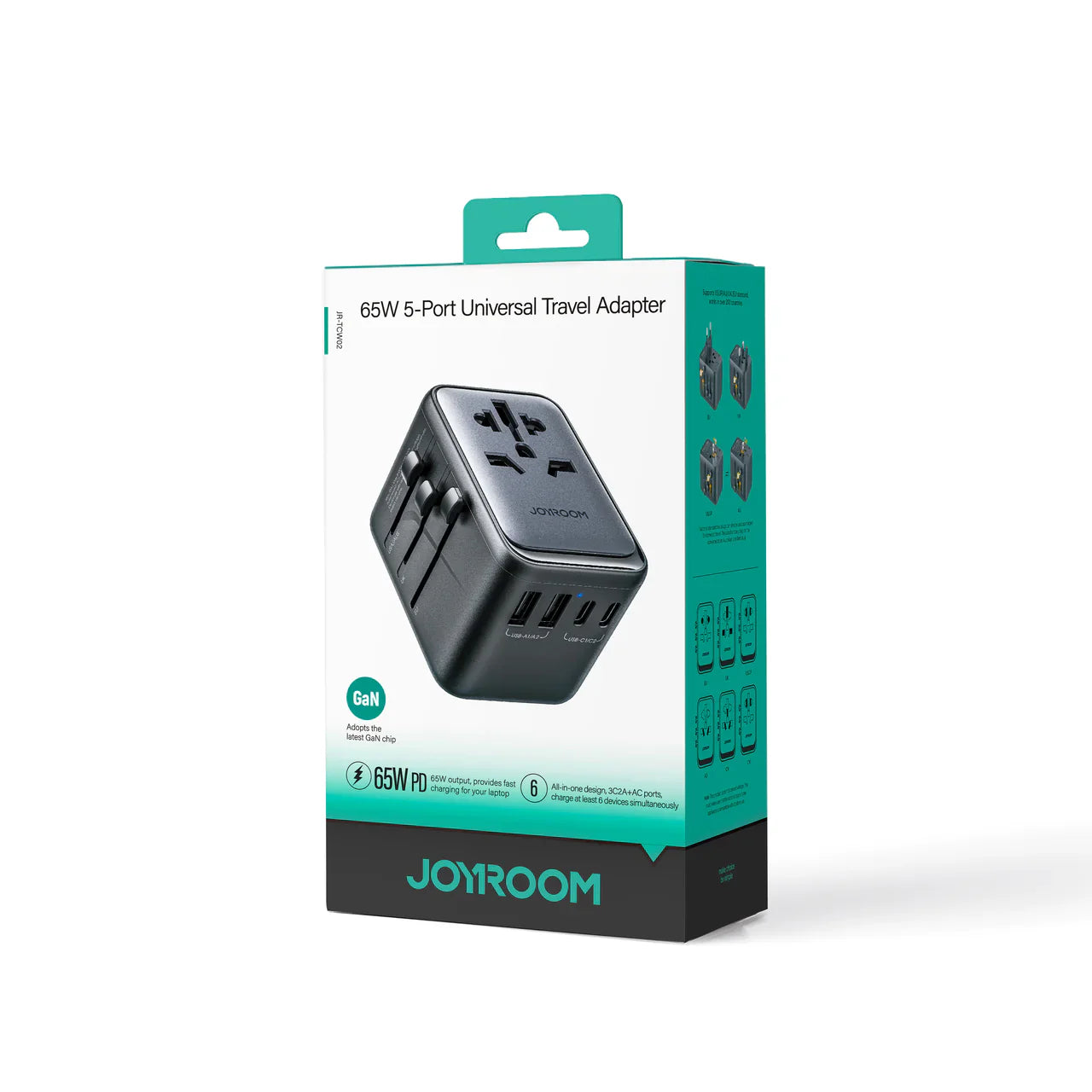 Joyroom JR-TCW02 Universal Travel Adapter with Multi-Port USB-C