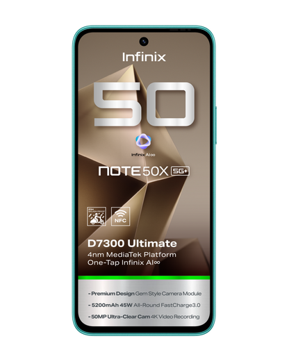 Infinix NOTE 50X 5G Sea Breeze Green 256GB Smartphone
