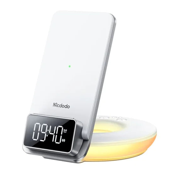 Mcdodo CH-1610 4-in-1 Desktop Wireless Charger with Alarm Lamp
