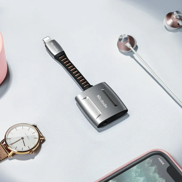 Mcdodo CA-6340 Lightning to Lightning & DC 3.5mm 0.1m Cable