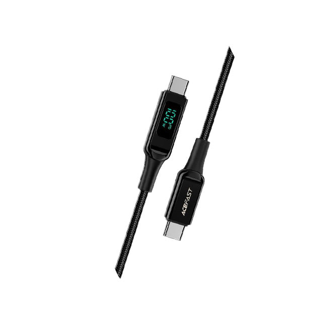 AceFast C6-03 2m USB‑C 100W Braided Cable with LED Display