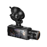 HOCO DI61 Mundial Triple‑Screen WiFi Dash Cam with Front, Rear and Cabin Recording