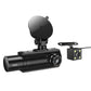 HOCO DI61 Mundial Triple‑Screen WiFi Dash Cam with Front, Rear and Cabin Recording
