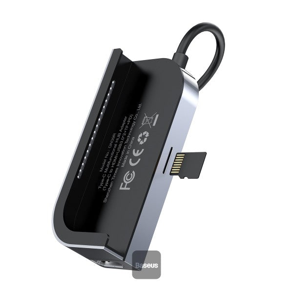 Baseus Bend Angle No.7 Multifunctional Space-Gray Type-C Hub Converter