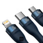 Baseus Flash Series II 100W 3-in-2 Fast Charging Cable 1.2m