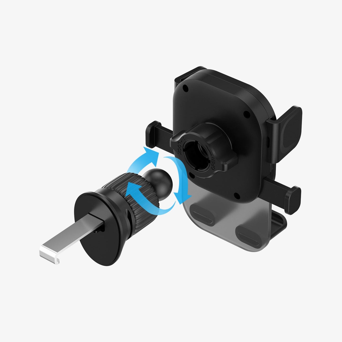 Motogrip Air 90 Black Car Vent Phone Holder, 360° Rotatable
