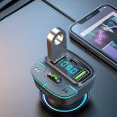 Earldom ET-M101 FM Transmitter Car Charger with Fast USB Power