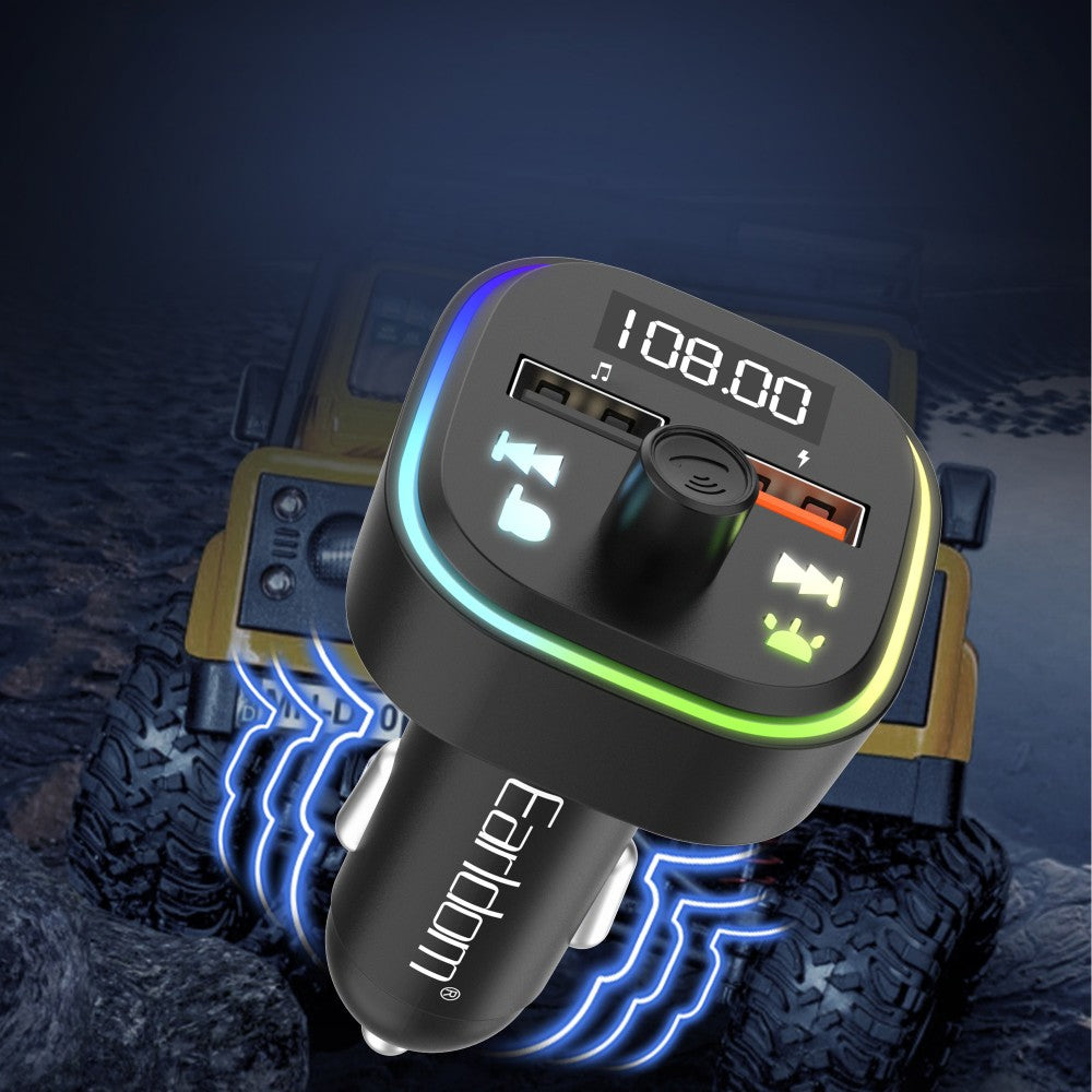 Earldom ET-M85 Premium FM Transmitter Car Charger with Bluetooth