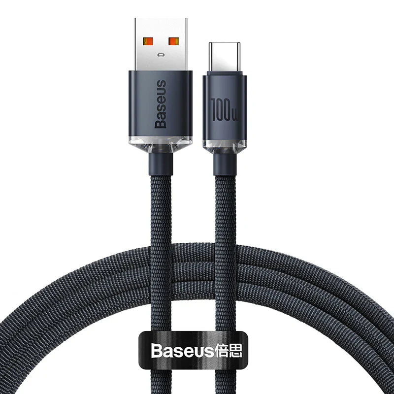 Baseus 100W Charging USB‑C to USB‑A Nylon Braided Cable 120cm