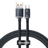 Baseus 100W Charging USB‑C to USB‑A Nylon Braided Cable 120cm