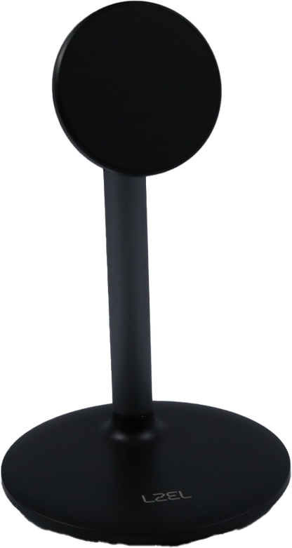 LZEL MagFusion Shield Magnetic Desktop Phone Stand Adjustable Black