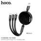 Hoco X78 Easy Pull Storage 3-in-1 Fast Charging Cable