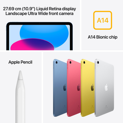 Apple iPad 10th Generation 10.9 inch (Wi-Fi 64GB) (English Edition)