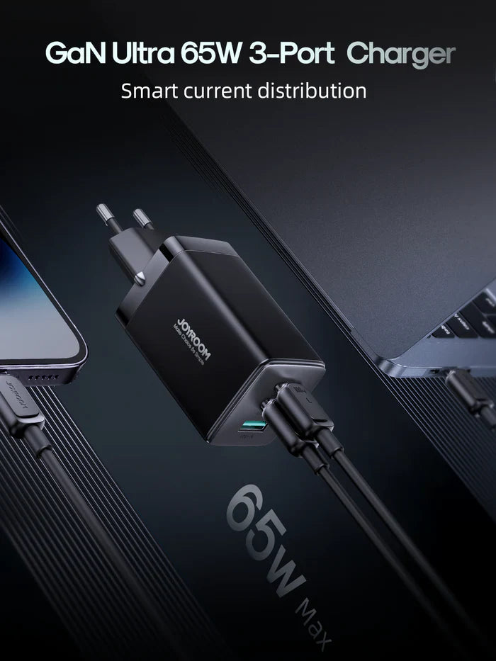 Joyroom GaN Ultra 65W 2C1A Fast Charger with 100W Cable